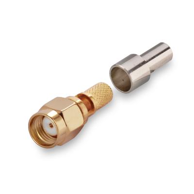 Разъем RP-SMA-male на RG-58 (под обжим)