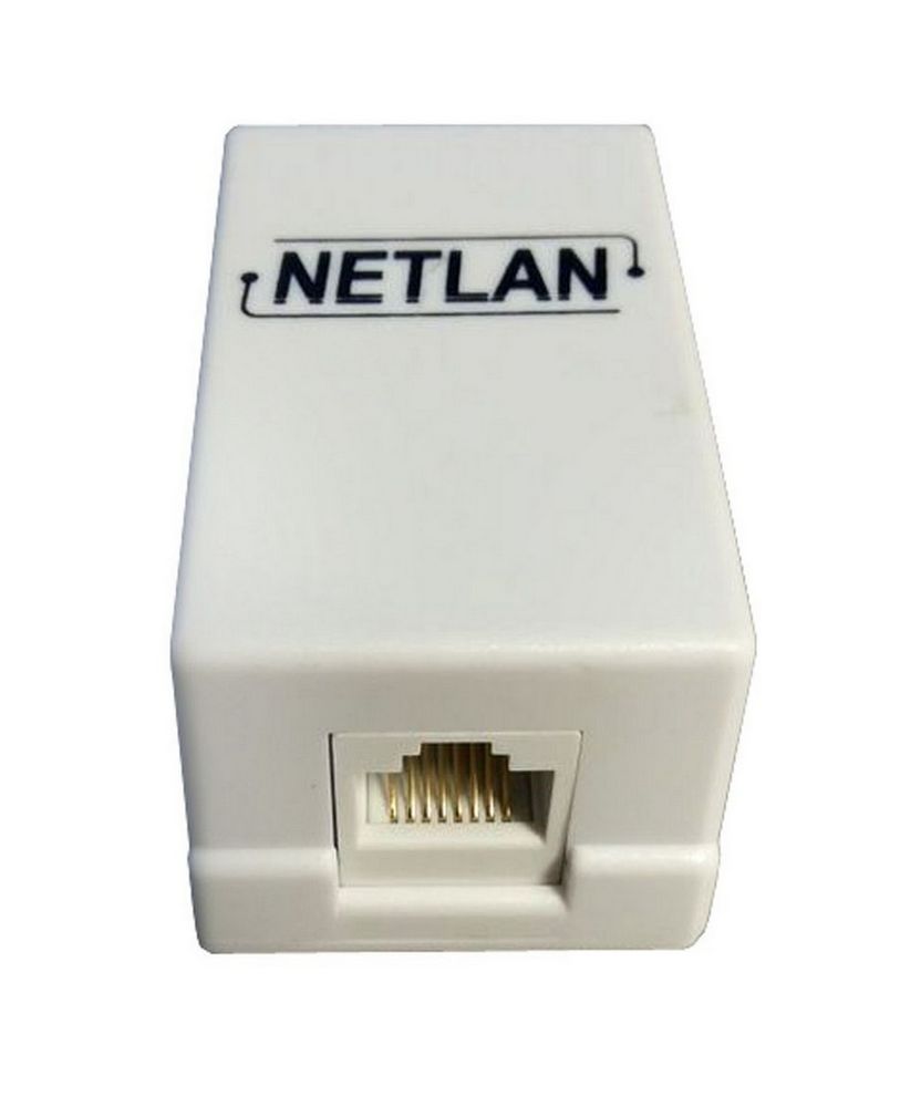 Детальное изображение товара "Netlan, розетка настенная, 1 порт, кат 5е, белая" из каталога оборудования Антенна76