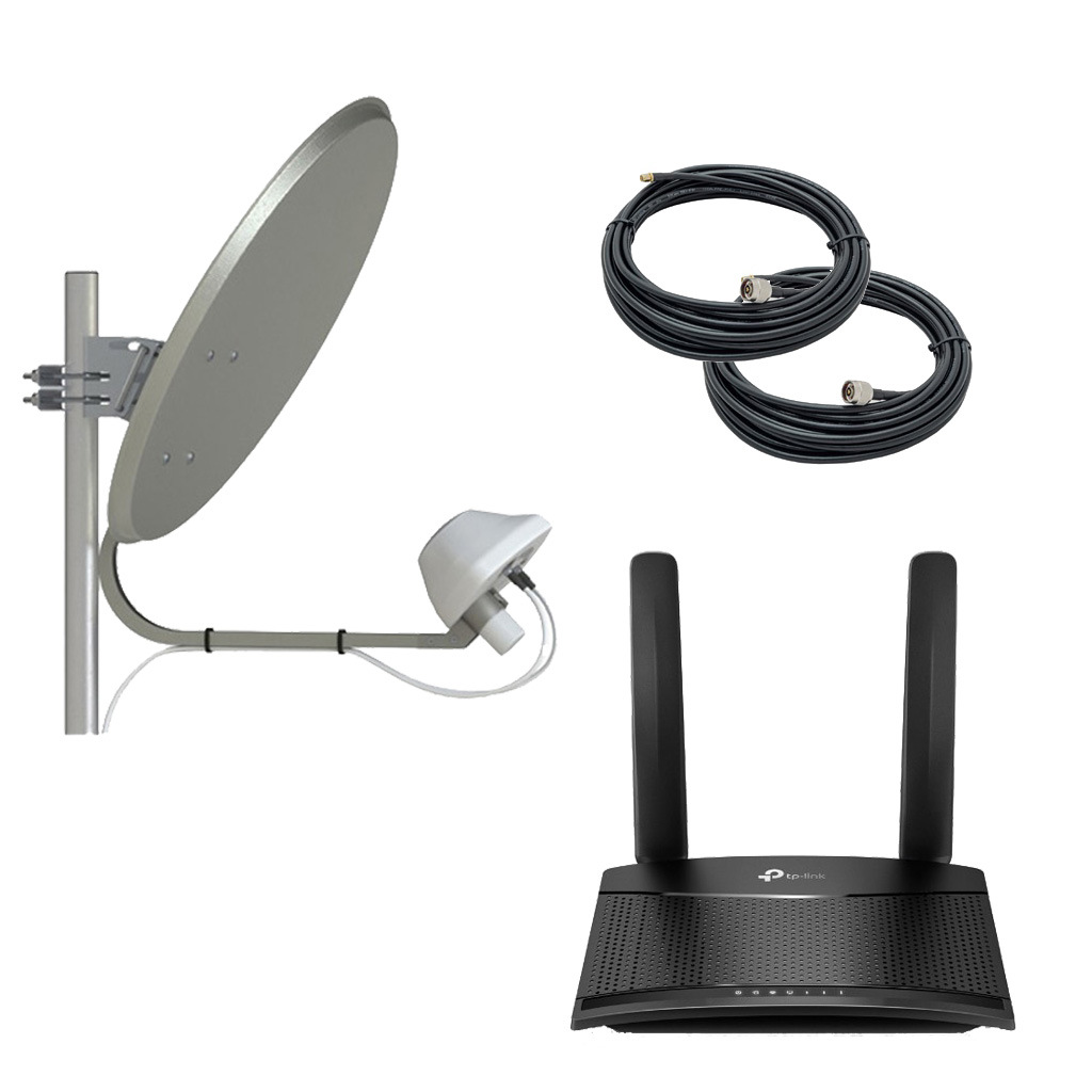 Комплект для Интернета 4G/3G с тарелкой и роутером (50 Ом)