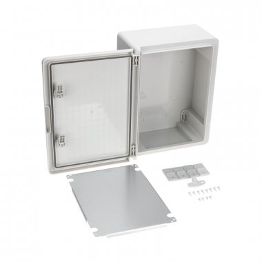 Детальное изображение товара "Корпус пластиковый REXANT ЩМПп 400х300х170мм с монтажной панелью, ABS, УХЛ1, IP65" из каталога оборудования Антенна76