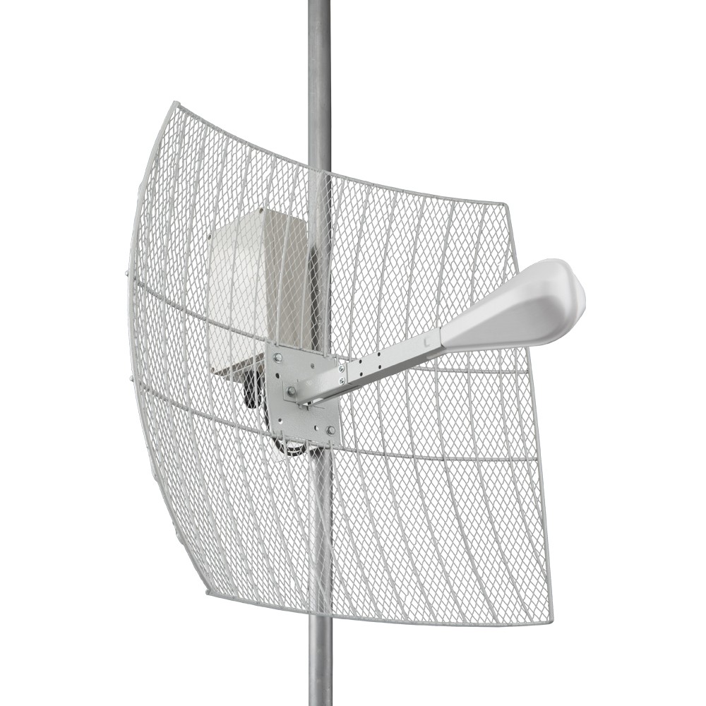 Детальное изображение товара "Параболическая MIMO антенна Kroks KNA21-1700/2700 BOX 21 дБ с гермобоксом" из каталога оборудования Антенна76