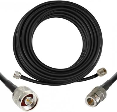 Сборка N-male - N-female, RG-58 черный