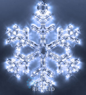 Детальное изображение товара "Снежинка Rich LED ПРЕМИУМ, 40 см, белая, RL-SFDL40-W" из каталога оборудования Антенна76