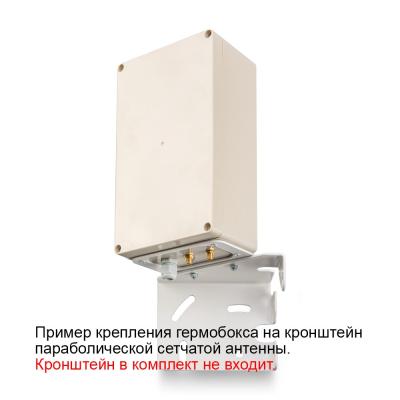 Гермобокс Kroks KGG-SMAx2 для сетчатой параболической антенны