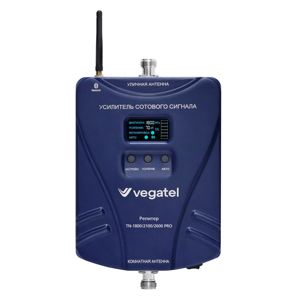 Детальное изображение товара "Комплект усиления сотовой связи Vegatel TN-1800/2100/2600 PRO" из каталога оборудования Антенна76