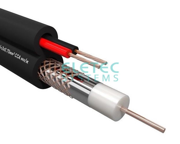 Детальное изображение товара "Кабель КВК-П-2э 2х0,75мм Outdoor Eletec" из каталога оборудования Антенна76