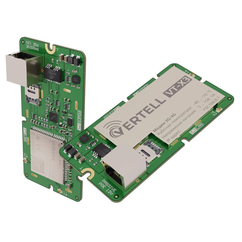 Детальное изображение товара "Встраиваемый роутер VERTELL VT-X3E EC25-EU" из каталога оборудования Антенна76