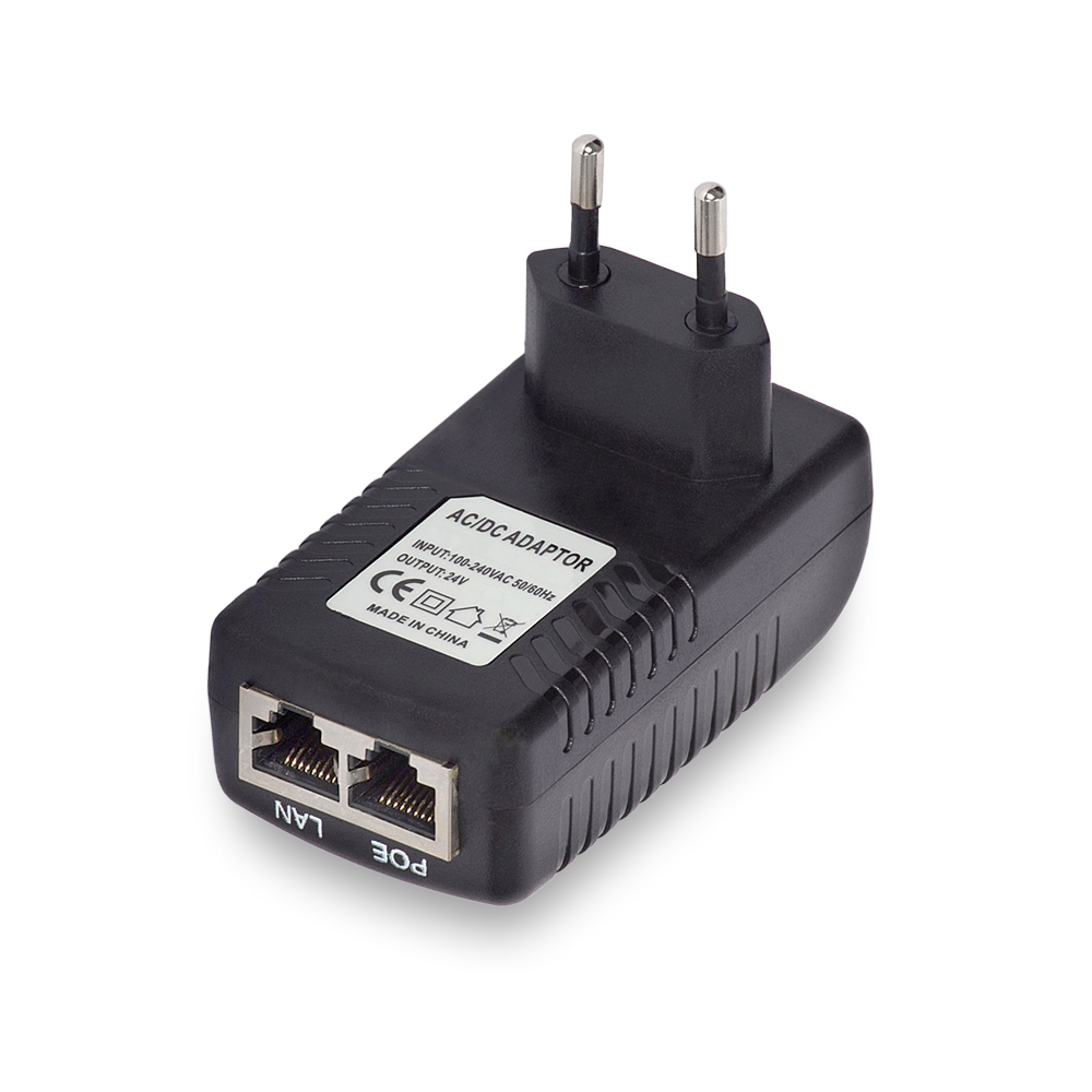 Детальное изображение товара "Инжектор питания Kroks PoE XLY-2401 24В 0,6A" из каталога оборудования Антенна76