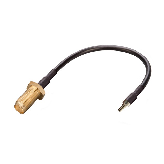 Детальное изображение товара "Пигтейл SMA-female - TS-9 прямой (черный кабель), 12,2 см." из каталога оборудования Антенна76
