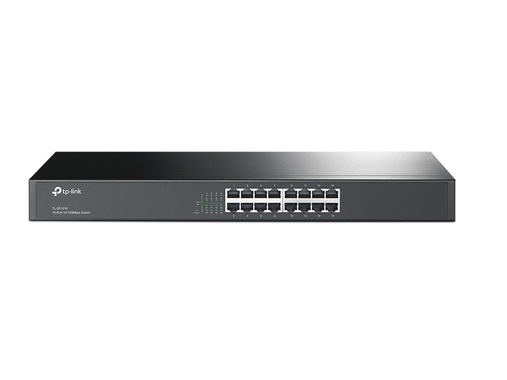 Детальное изображение товара "Коммутатор TP-Link TL-SF1016 16-портовый10/100 Мбит/с настольный" из каталога оборудования Антенна76