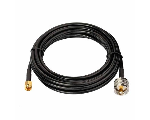 Детальное изображение товара "Сборка UHF-male - SMA-male, RG-58 черный" из каталога оборудования Антенна76