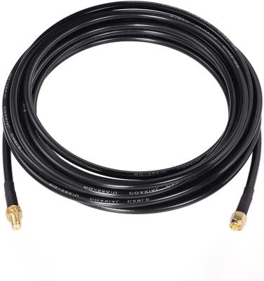 Сборка SMA-male - SMA-female, Vegatel RG-58 A/U, черный