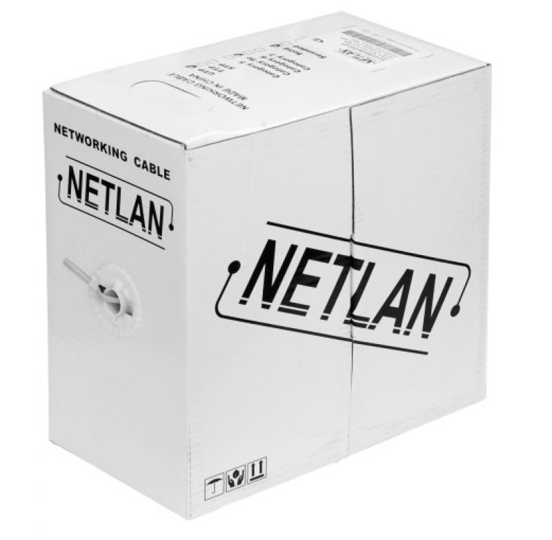 Детальное изображение товара "Витая пара Netlan UTP 4PR 24AWG  внутренний, серый" из каталога оборудования Антенна76