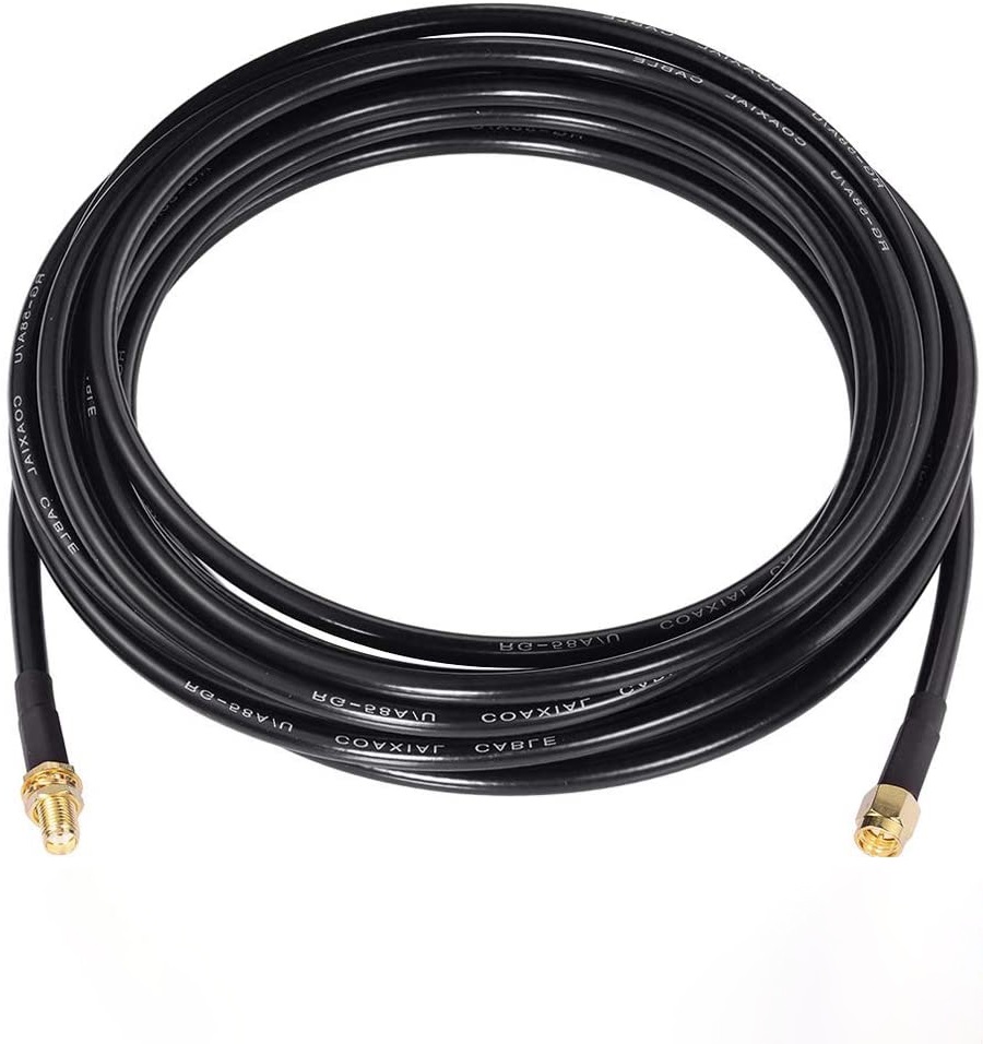 Детальное изображение товара "Сборка SMA-male - SMA-female, Rexant RG-58, черный" из каталога оборудования Антенна76