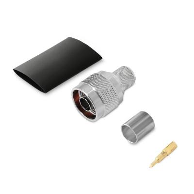 Разъем N-male на 8D-FB (под обжим, центральный контакт - самозажимной)