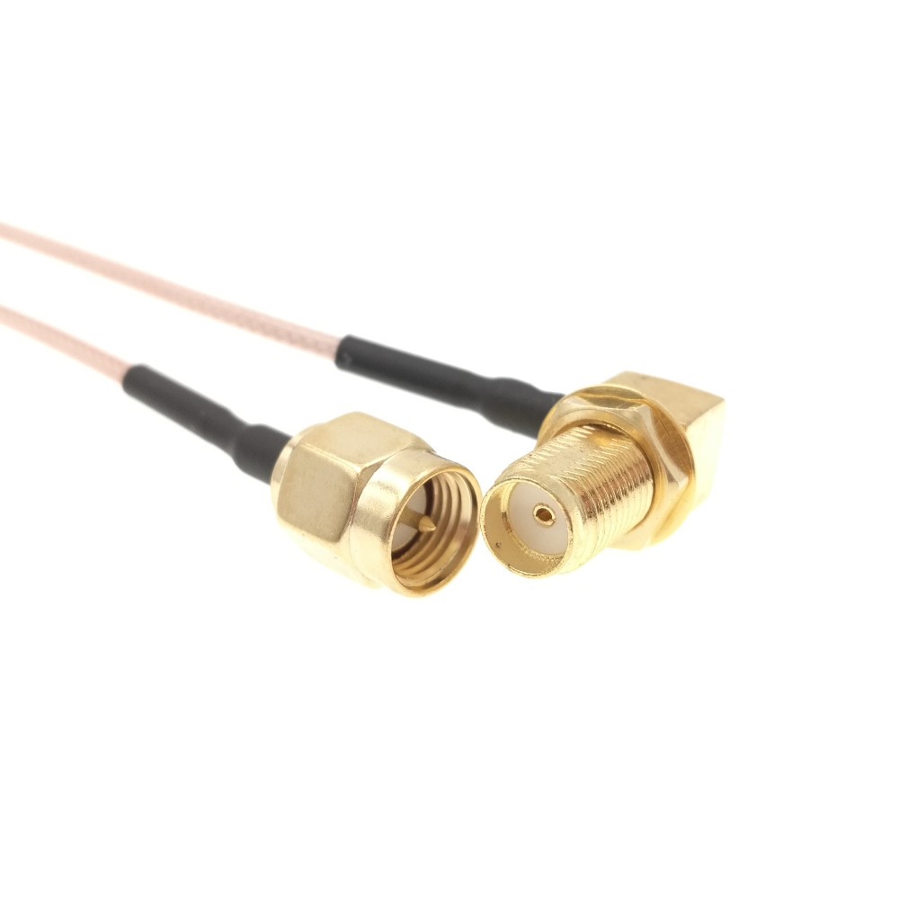 Детальное изображение товара "Пигтейл SMA-male - SMA-female (угол)" из каталога оборудования Антенна76