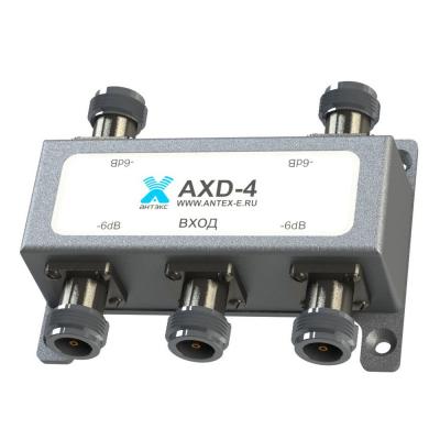 Изображение анонса товара "Делитель мощности Антэкс AXD-4" каталога оборудования Антенна76