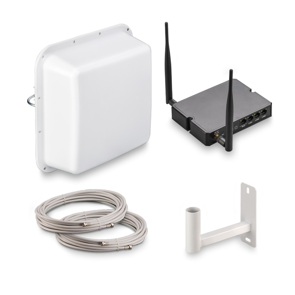 Детальное изображение товара "Комплект 3G/4G интернета Kroks KSS15-3G/4G-MR cat4 AllBands" из каталога оборудования Антенна76