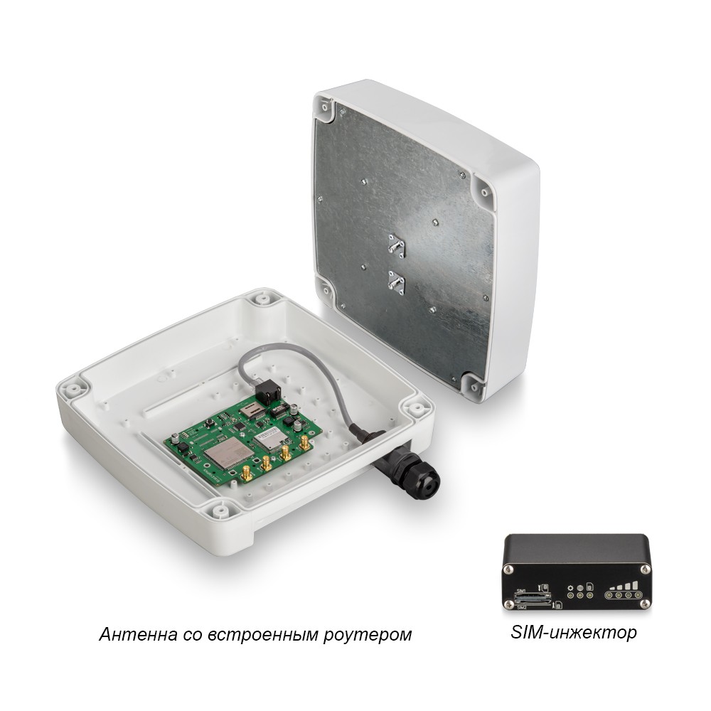 Детальное изображение товара "Роутер Kroks Rt-Ubx RSIM DS mQ-EC с SMD модемом Quectel LTE cat.4, с поддержкой SIM-инжектора" из каталога оборудования Антенна76