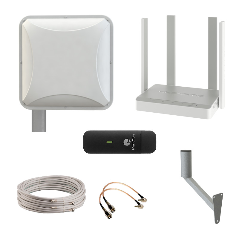 Комплект для Интернета 4G/3G с модемом и роутром Keenetic Комплект для Интернета 4G/3G с модемом и роутром Keenetic