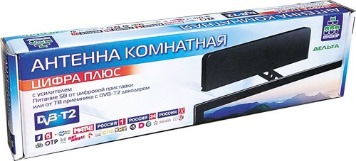 Детальное изображение товара "ТВ антенна Дельта ЦИФРА ПЛЮС активная комнатная" из каталога оборудования Антенна76