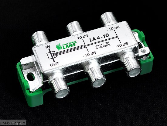 Детальное изображение товара "Абонентский ответвитель  LANS LA4-10 (5-1000 МГц)" из каталога оборудования Антенна76