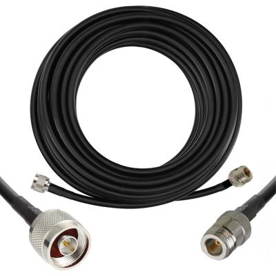 Сборка N-male - N-female, 5D-FB черный