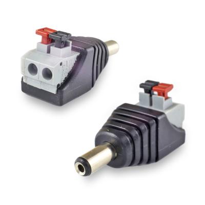 Переходник питания Kroks штекер 5,5х2,1 мм - клеммная колодка быстрозажимная