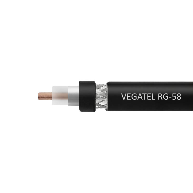 Детальное изображение товара "Кабель VEGATEL RG-58 A/U CU (PE, ГОСТ)" из каталога оборудования Антенна76