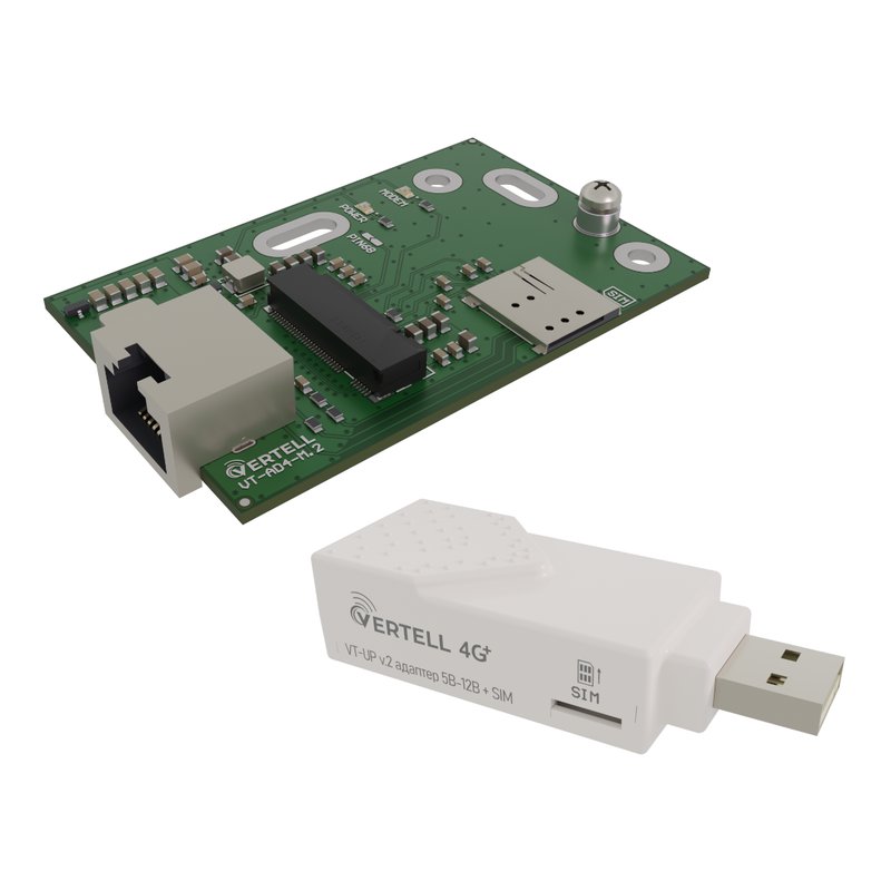 Детальное изображение товара "Адаптер USB VERTELL VT-AD4-M.2 с VT-UP v.2 + SIM для М.2 модемов" из каталога оборудования Антенна76