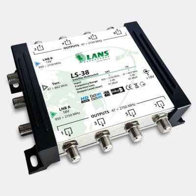 Мультисвитч 3x8 LANS LS-38 активный Мультисвитч 3x8 LANS LS-38 активный