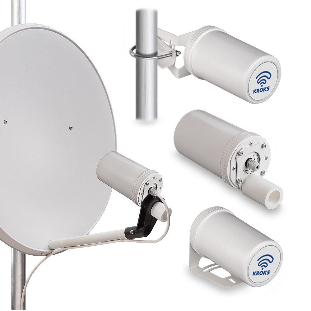 Детальное изображение товара "Комплект KSS-Pot MIMO для установки 3G/4G USB модема в спутниковую тарелку" из каталога оборудования Антенна76