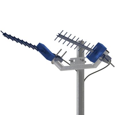 Кронштейн на мачту Антэкс КМ-2 для MIMO на 2-х антеннах типа Яги, сталь, порошковая краска