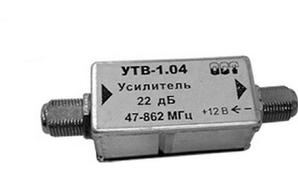 Детальное изображение товара "Усилитель телевизионный врезной Дельта УТВ-1.04" из каталога оборудования Антенна76