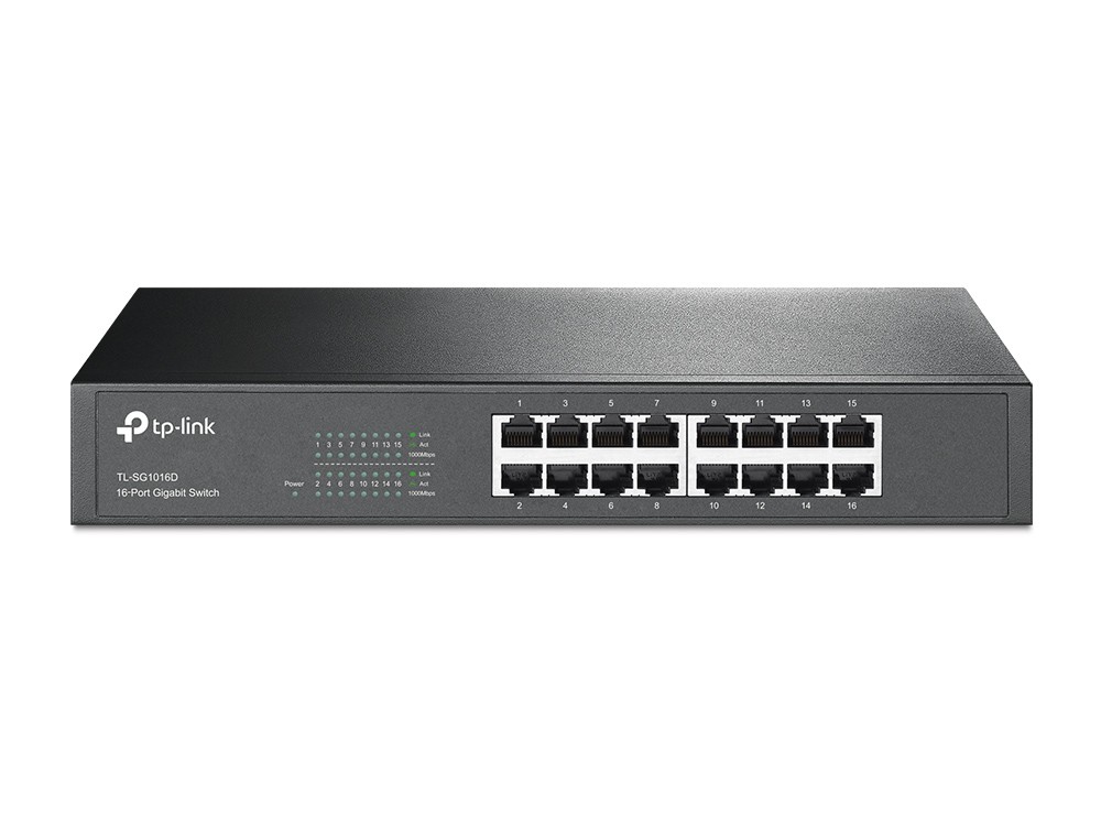 Детальное изображение товара "Коммутатор TP-LINK TL-SG1016D" из каталога оборудования Антенна76