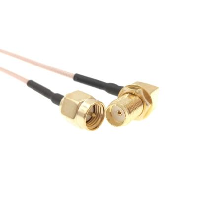 Пигтейл SMA-male - SMA-female (угол)