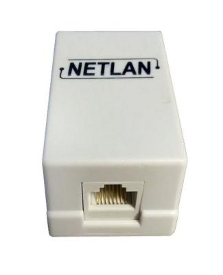 Netlan, розетка настенная, 1 порт, кат 5е, белая