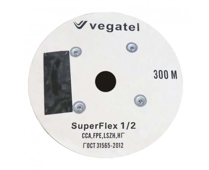 Детальное изображение товара "Кабель фидерный VEGATEL SuperFlex-1/2 (ГОСТ)" из каталога оборудования Антенна76