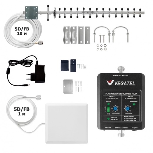 Детальное изображение товара "Комплект Vegatel VT2-3G-kit (14Y, LED)" из каталога оборудования Антенна76