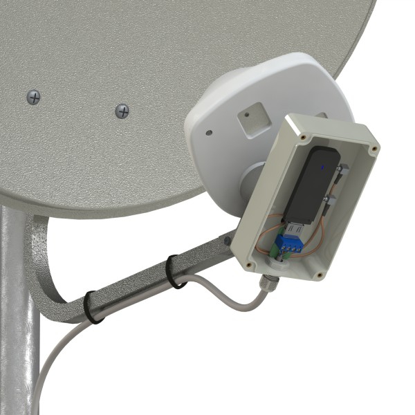 Детальное изображение товара "Антенна Антэкс AX-1800 OFFSET MIMO BOX офсетный облучатель с гермобоксом 27,5 дБ" из каталога оборудования Антенна76