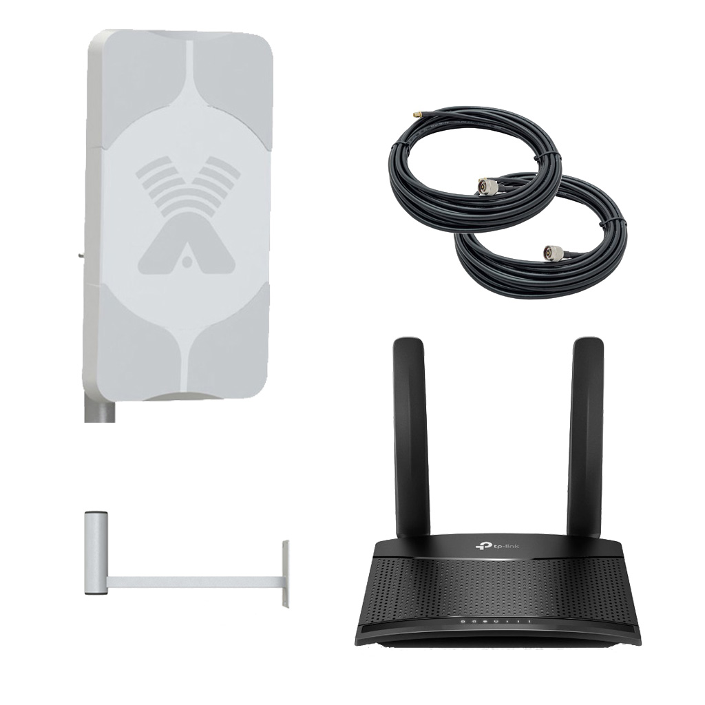 Комплект для Интернета 4G с роутером (50 Ом) Комплект для Интернета 4G с роутером (50 Ом)