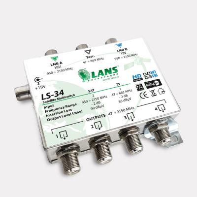 Мультисвитч 3x4 LANS LS-34 активный