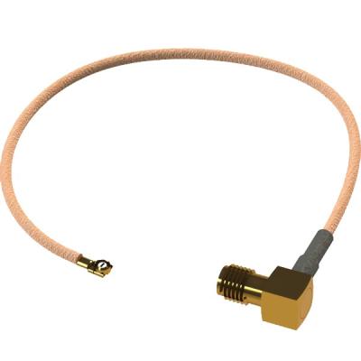 Пигтейл SMA-female (угол) - Uf.l (IPX)