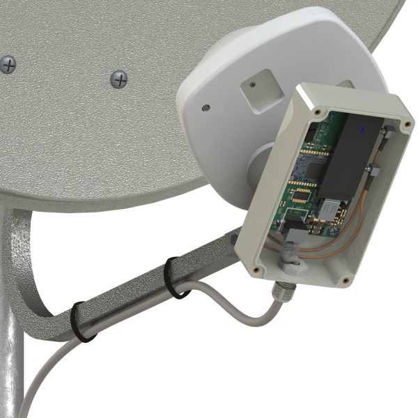 Детальное изображение товара "Антенна Антэкс AX-1800 OFFSET MIMO BOX офсетный облучатель с гермобоксом 27,5 дБ" из каталога оборудования Антенна76