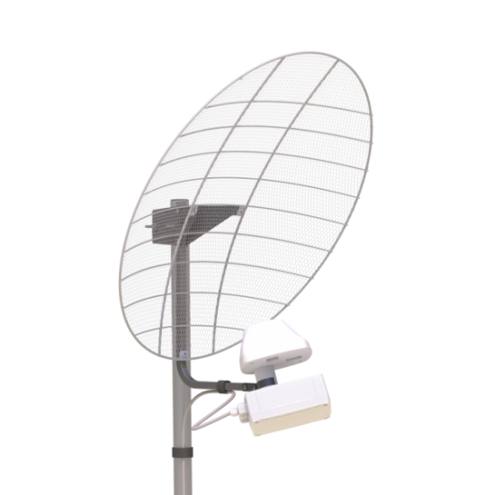 Детальное изображение товара "Антенна Антэкс AX-1800 OFFSET MIMO BOX офсетный облучатель с гермобоксом 27,5 дБ" из каталога оборудования Антенна76