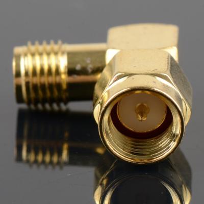 Переходник SMA-male - SMA-female (угол)