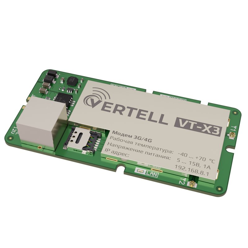 Детальное изображение товара "Встраиваемый роутер VERTELL VT-X3E EC25-EU" из каталога оборудования Антенна76
