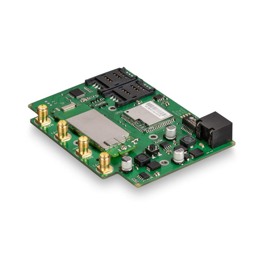 Детальное изображение товара "Роутер Kroks Rt-Brd RSIM DS sH с модемом Huawei E3372, с поддержкой SIM-инжектора" из каталога оборудования Антенна76