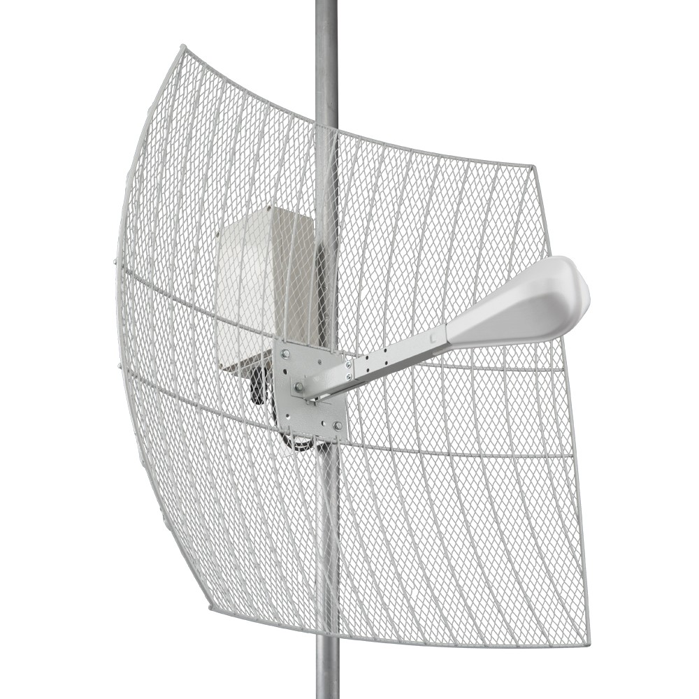 Детальное изображение товара "Параболическая MIMO антенна Kroks KNA24-1700/2700 BOX 24 дБ с гермобоксом" из каталога оборудования Антенна76