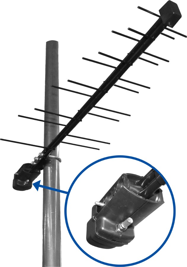 Детальное изображение товара "ТВ антенна Дельта Н111А.02F-5V активная уличная" из каталога оборудования Антенна76
